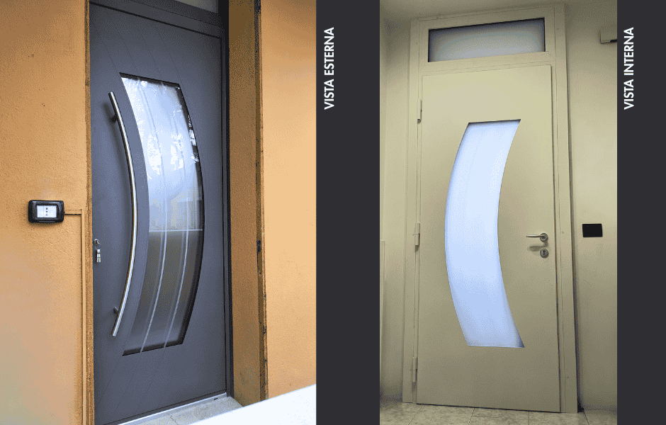 Porta ingresso casa Kopen linea Vitrum