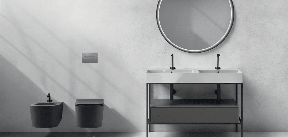 Wc e Bidet neri sospesi Galassia