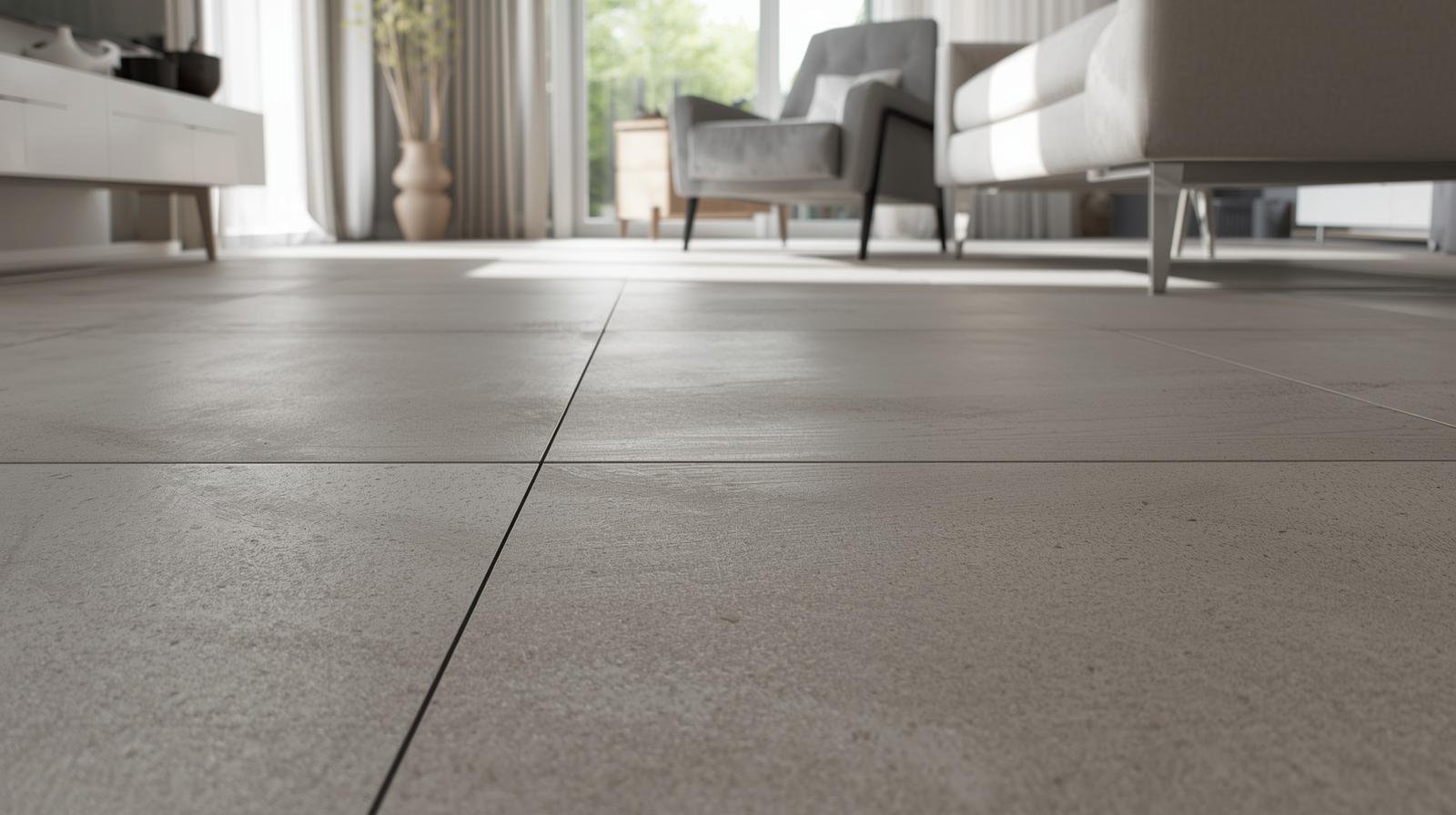 Posa completata delle piastrelle pavimento casa