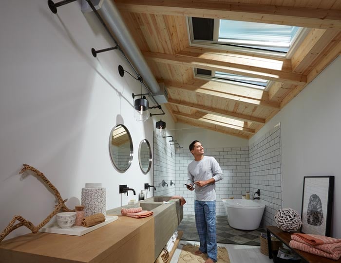 tetto-finestra-VELUX-bagno