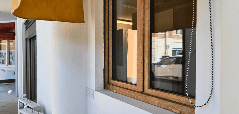 Finestra in pvc effetto legno