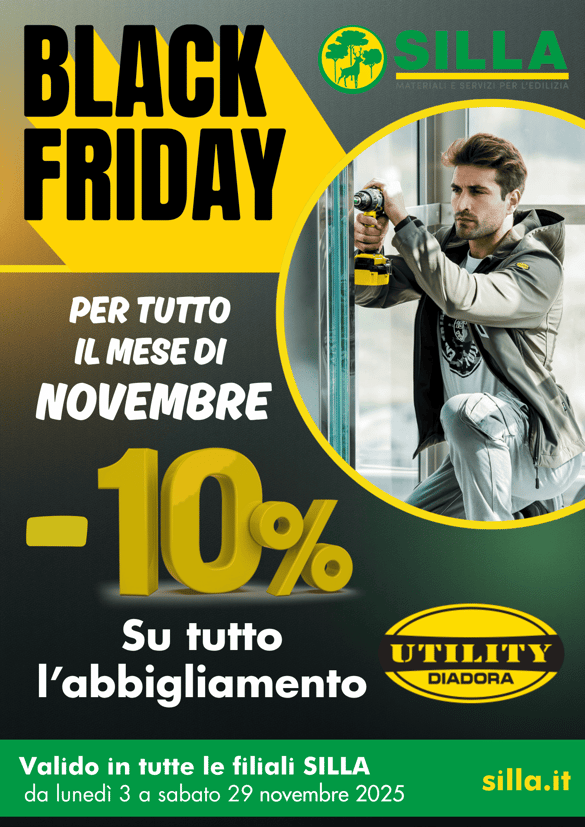 Black Friday di novembre: sconto 10 su abbigliamento Diadora utility