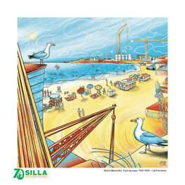 Calendario SILLA 70 anni - Febbraio 2026 - Tutti al mare, 1950-1960 Lidi Ferraresi (Autore - Marta Besantini);