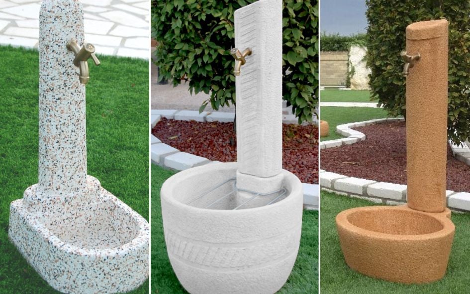 SILLA Materiali per spazi esterni fontanelle in pietra